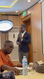 olugbenga in a conference